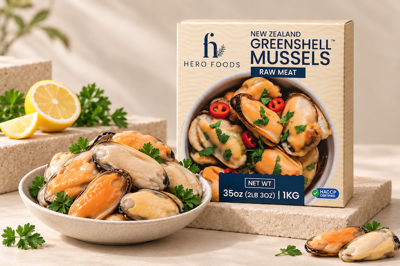 Raw Greenshell Mussel Meat 1kg
